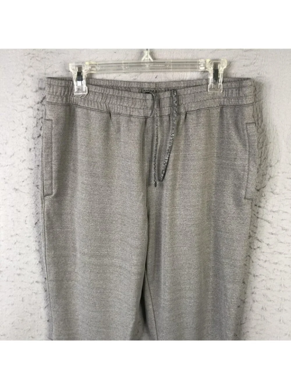 Rhone Jogger Sweatpants Mens Large Gray Knit Elastic Stretch Pockets 35x29